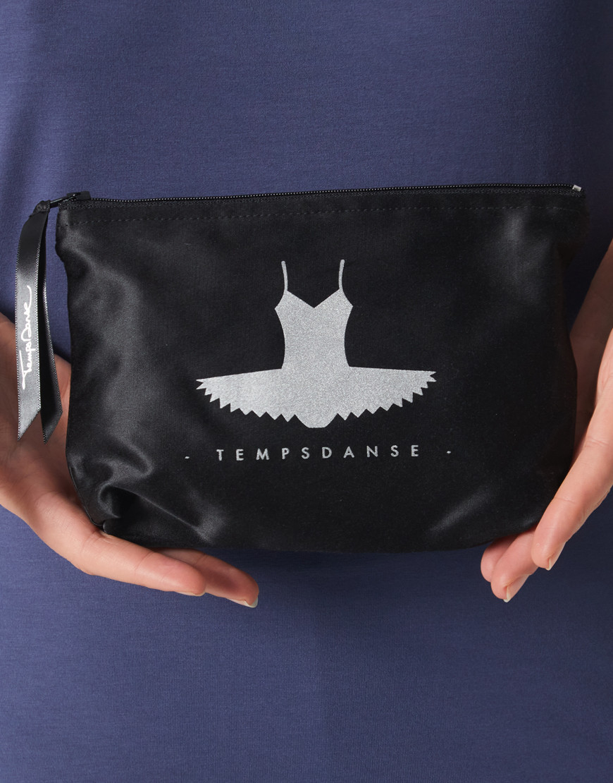 Schminktäschchen SALEM TUTU mit Tutu-Logo – Satin | Temps Danse