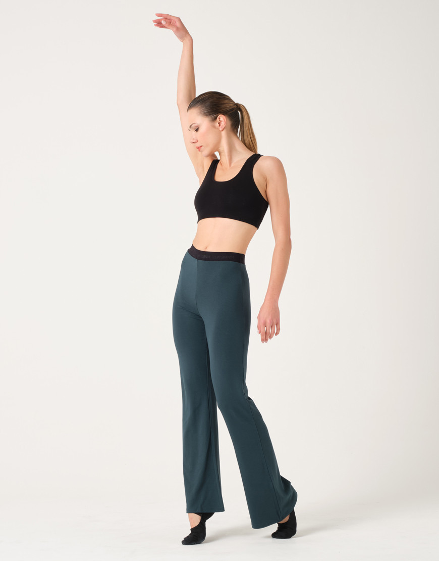 Navneet Pantalon Yoga Femme Taille Haute - Pantalon Évasé Jambes Larges Avec Poches - Sport Et Loisirs